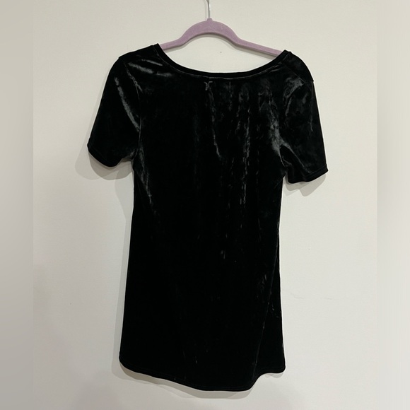 Black Velvet Legging Tee, Small - Picture 2 of 3